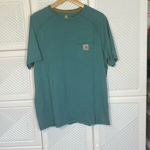 Carhartt Teal Pocket T-Shirt large
